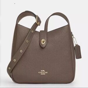 Coach Hadley Convertible Crossbody Bag Dark Stone Leather CW002‎ NWT